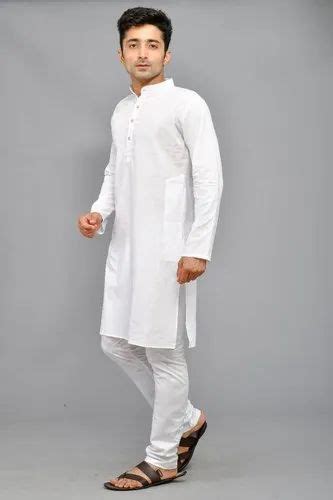 Mens White Cotton Kurta Pajama At Rs 385 Piece Sikar House Jaipur