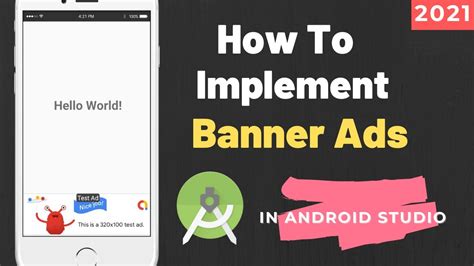 How To Implement Banner Ads In Android Studio How To Add Admob Banner