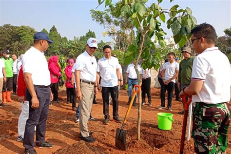 Heru Tanam Ratusan Pohon Buah Sebagai Upaya Tambah Rth Di Ibu Kota