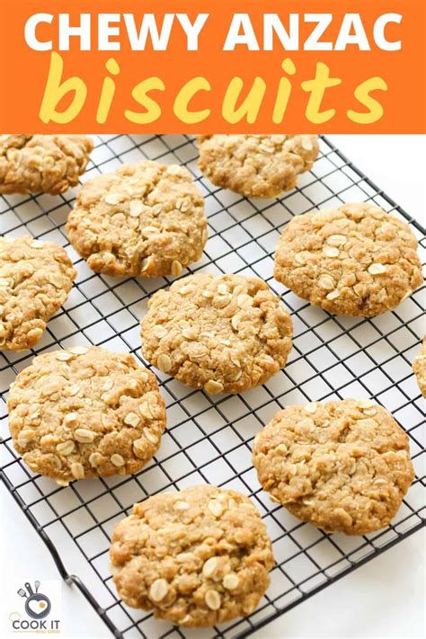 Chewy Anzac Biscuits Oven Or Air Fryer Cook It Real Good