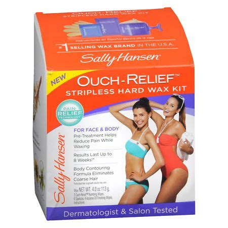 Sally Hansen Ouch Relief Stripless Wax Kit Walgreens