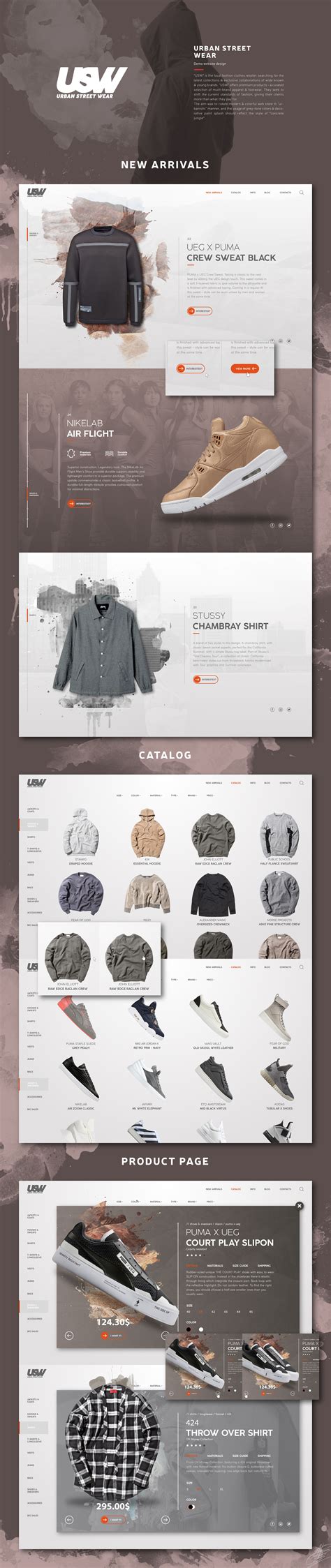 Check Out This Behance Project Urban Street Wear SIte Https