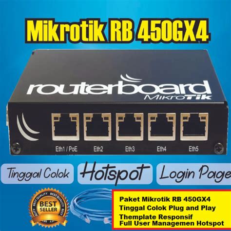 Jual Paket Mikrotik Rb Gx Full Seting Hotspot Userman Siap Pakai