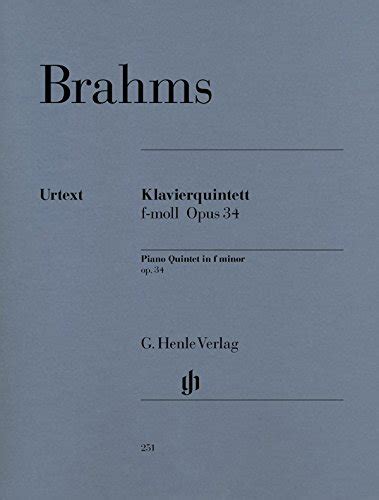 Brahms Piano Quintet In F Minor Op Complete Edition Series Ii