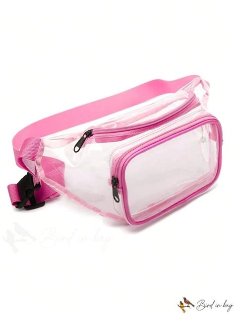 BirdinBag Stadium Approved Clear Fanny Pack Water Resistant Waist