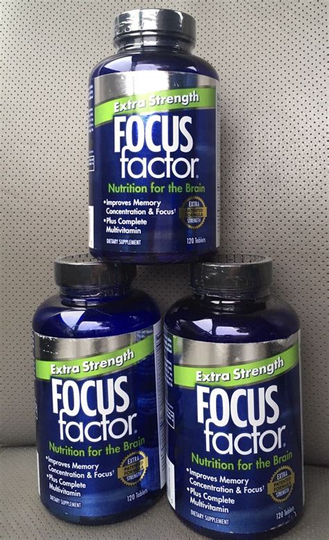 Focus Factor Extra Strength For Brain Health Bottles Of Tablets