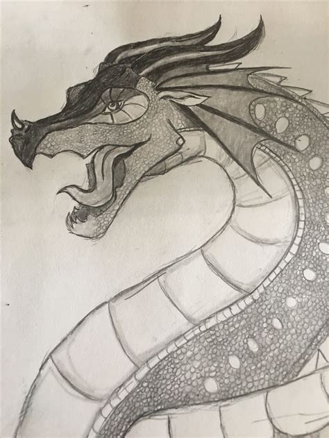 Wings Of Fire Rainwing Drawing I Did Fire Drawing Wings Of Fire