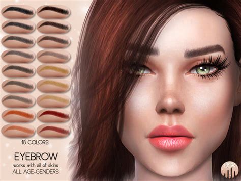 The Sims Resource Realistic Eyebrow BW01