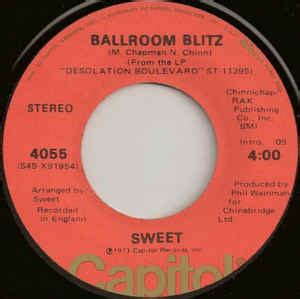 Sweet Ballroom Blitz 1974 Vinyl Discogs