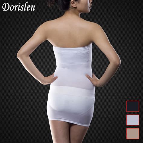 Dorislen Women Seamless Slimming Control Body Shaper Tube Dress Skirt