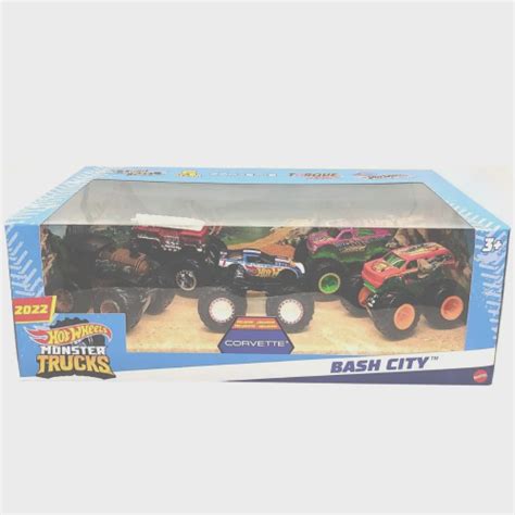 Monster Jam Pack Carros Bash City Hot Wheels Mattel em Promoção na Americanas