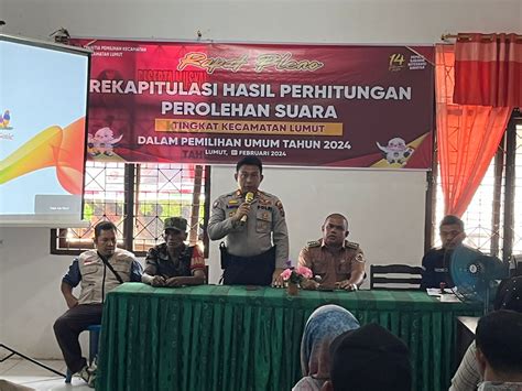 Polres Tapteng Lakukan Pengamanan Kantor PPK Untuk Proses Perhitungan Suara