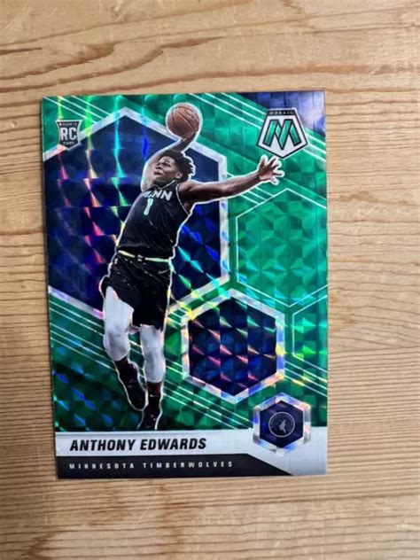 Mosa Que Panini Anthony Edwards Rc Vert Reactive Prizm Lire La