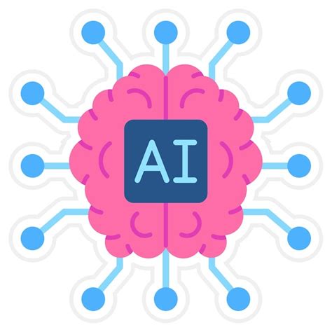 Cone De Intelig Ncia Artificial Vetor Premium