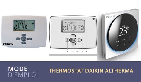 Mode D Emploi Thermostat Daikin Altherma EKRTR EKRTW Et Madoka