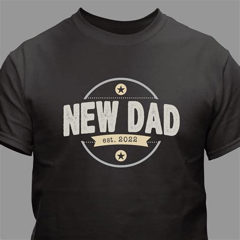 Personalized New Dad T Shirt GiftsForYouNow