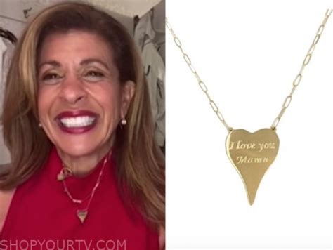 The Today Show May 2020 Hoda Kotbs Gold Heart Pendant Necklace Shop