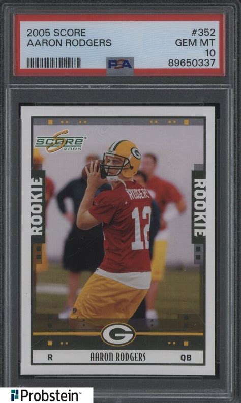 Aaron Rodgers 2005 Score 352 Base Price Guide Sports Card Investor