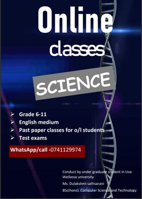 Grade 10 11 English Meedium And Sinhala Meedium Science Class Science