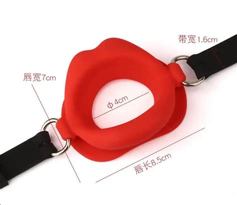 Erotic Open Sex Mouth Gag Adult Product Leather Fetish Rubber Lips O