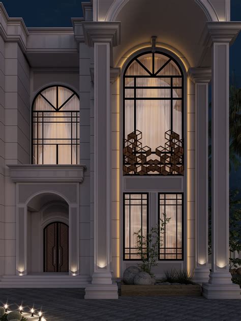 Neo Classic Villa Elevation On Behance Classic House Design Neo