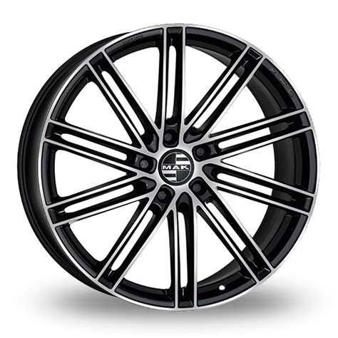 Buy 22 Wider Rear MAK Leipzig Black Mirror Alloy Wheels Wheelbase