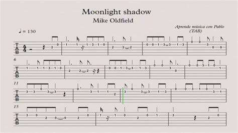 MOONLIGHT SHADOW: TAB Chords - Chordify