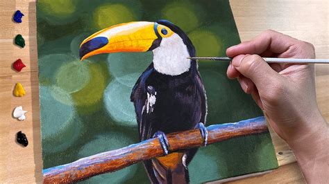 How to Paint Toucan Bird / Acrylic Painting / Correa Art - YouTube