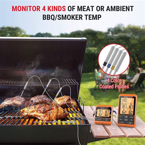 Thermopro Tp Super Long Range Wireless Meat Thermometer With