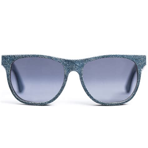 Cassini Solid Denim Sunglasses Indigo Mosevic Sunglasses Denim