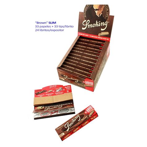 4T Smoking Expositor Con 24 Libritos King Size Brown Filter Tips