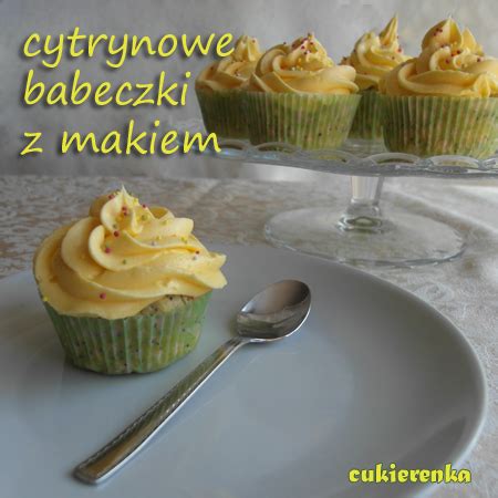 Cukierenka Z Muffinami Babeczkami Cytrynowe Babeczki Z Makiem