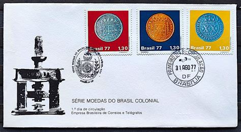 Envelope Fdc Moedas Do Brasil Colonial Numismatica Cbc E Cpd