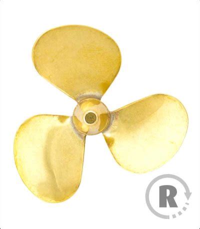 Raboesch 30mm M4 Threaded 3 Blade R H Brass D Type Propeller RAB156 01