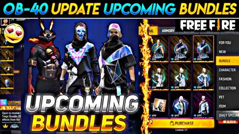 Ob Update New Upcoming Bundles In Free Fire Ff New Upcoming