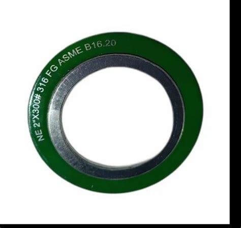 Carbon Steel Green Spiral Wound Metallic Gasket For Industrial