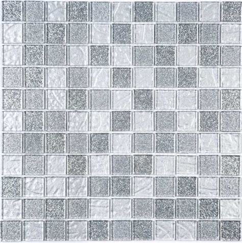 White And Silver Mosaic Tile Pattern