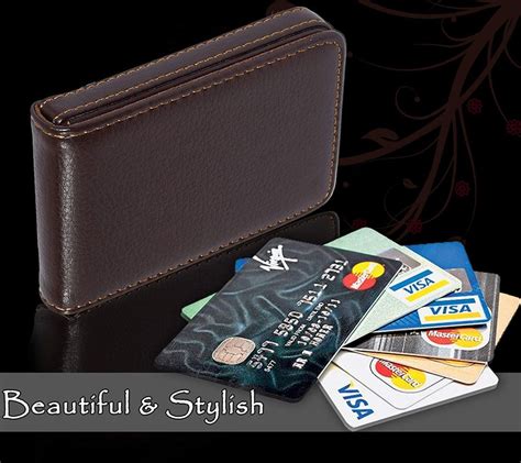 Nisun Pack Pu Leather Pocket Sized Business Credit Atm Card Holder