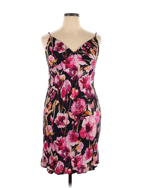 Unbranded Floral Floral Motif Pink Casual Dress Size Xl 58 Off Thredup