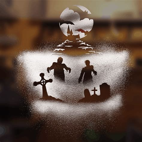 Halloween Stencils – Snow Windows