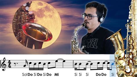 Sax Alto Talking To The Moon Partitura Com Notas Youtube Music