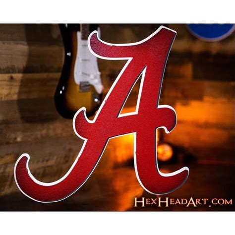 Bama | Alabama Hex Head 21" X 18" Metal Wall Art | Alumni Hall