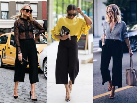 65 Beautiful Black Culottes Outfit Ideas To Try GlossyU