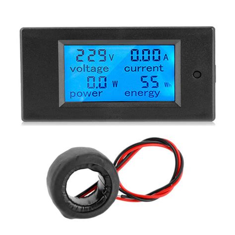 1PCS Ammeter KWh Watt Energy Meter Voltage 100A AC 80 260V Power Meter