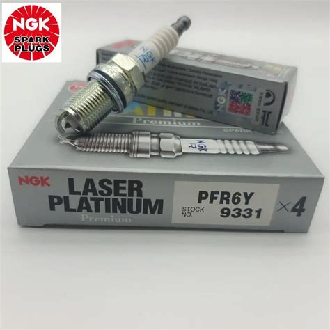 4Pcs Original NGK PFR6Y 9331 Brand New Laser Dual Platinum Spark Plug