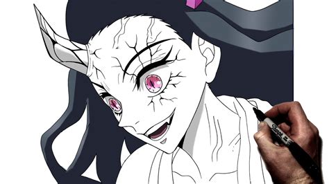 How To Draw Nezuko Smile Step By Step Demon Slayer Youtube