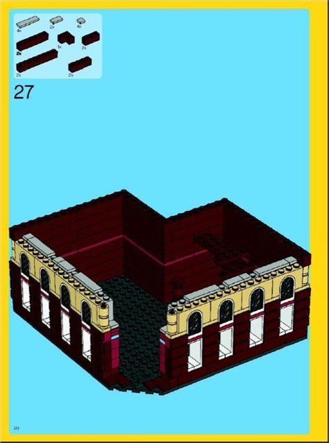 LEGO Instructions for set 10182 Cafe Corner, Advanced models - Modular ...