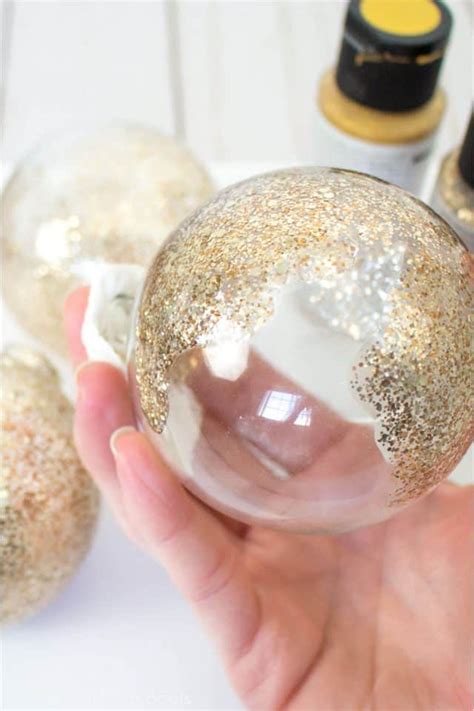 Diy Glitter Ornaments Cricut Craft Are An Easy Diy Christmas Ornament