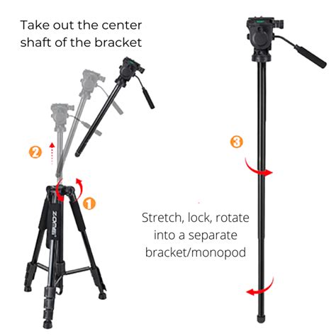 ZOMEI Q310 PROFESSIONAL ALUMINUM ALLOY CAMERA TRIPOD