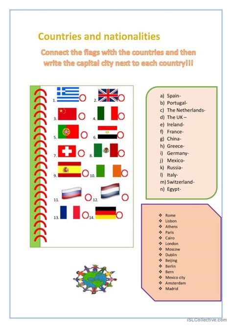 Countries Nationalities English Esl Worksheets Pdf And Doc